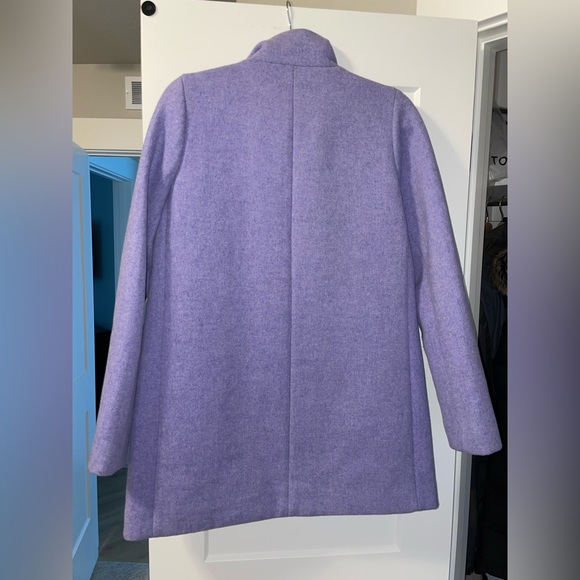 Jcrew j.crew j crew cocoon lilac wool coat size 2 J. Crew - Picture 3 of 5
